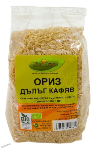 ОРИЗ ДЪЛЪГ КАФЯВ - 500 гр. - Авгери Био