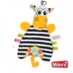 MOM'S CARE Мека играчка - одеялце за гушкане Веселата Зебра