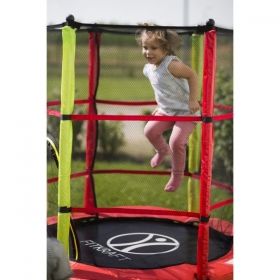 Fitkraft Детски батут 140 см с мрежа