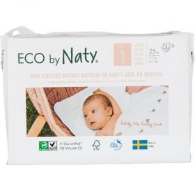 Бебешки еко пелени NATY NATURE BABYCARE 2-5 кг - 26 бр