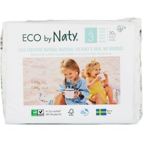 Бебешки еко пелени NATY NATURE BABYCARE 4-9 кг - 30 бр
