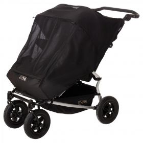 Mountain Buggy Количка за близнаци Duet черно - сиво