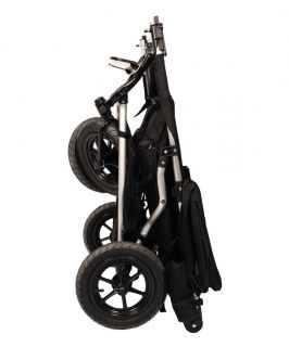 Mountain Buggy Количка за близнаци Duet черно - сиво