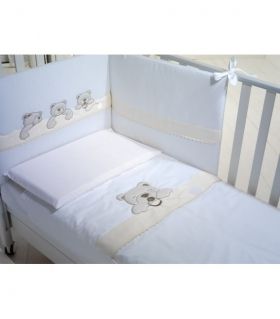  Baby Expert  Спален комплект от 4 части за легло  Ciuccione бял/беж