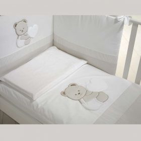  Baby Expert Детски спален комплект от 4 части Balu бял/беж