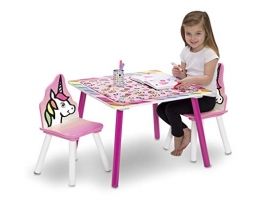 Delta Children Детска масичка с 2 стола Rainbow MDF