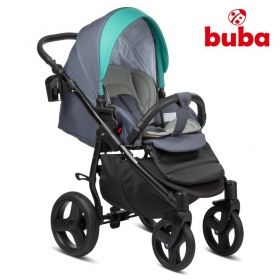 BUBA Bella Бебешка количка 3 в 1 Pewter-Green
