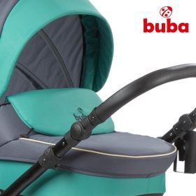 BUBA Bella Бебешка количка 3 в 1 Pewter-Green