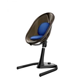 Mima - Мултифункционален стол за хранене Moon Royal Blue - черна рамка