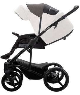 Bebetto  - Комбинирана бебешка количка Torino 2в1 white 01