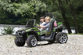 Peg Perego - Детски акумулаторен джип POLARIS RANGER RZR Green Shadow