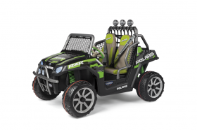 Peg Perego - Детски акумулаторен джип POLARIS RANGER RZR Green Shadow