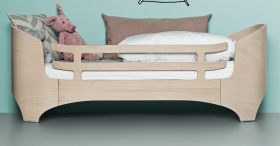 Leander - Предпазна бариера за бебешка кошара Safety Guard Walnut