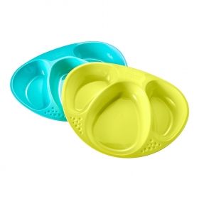 TOMMEE TIPPEE Чиния за хранене с три отделения EXPLORA 2 бр.