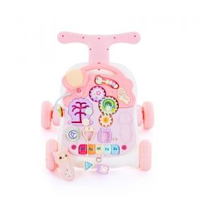 Chipolino Музикална играчка на колела 2 в 1 "Мулти" розова