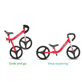 Smart Trike - Сгъваемо детско колело за балансиране - червено