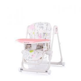 Chipolino детско столче за хранене Master Chef peony pink
