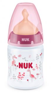 NUK FC PP Шише с каучуков биберон 150 мл. розово