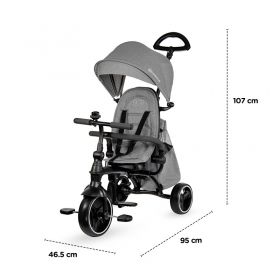 KinderKraft триколка Jazz 4в1 сива