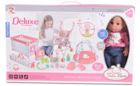 Moni - Комплект от кукла 36см и сет за игра 18 в 1