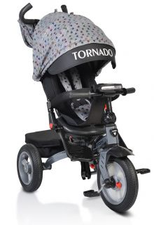 Детска триколка с музикално табло Byox Tornado Сиво