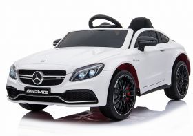 Мони - Акумулаторна кола Mercedes C63s Бяла