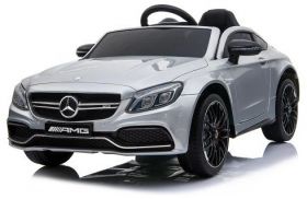 Мони - Акумулаторна кола Mercedes C63s Металик - Сива