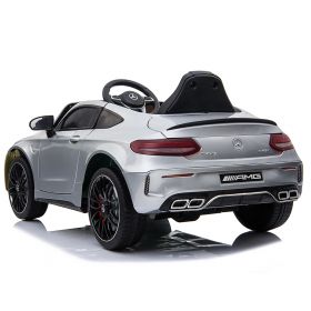 Мони - Акумулаторна кола Mercedes C63s Металик - Сива