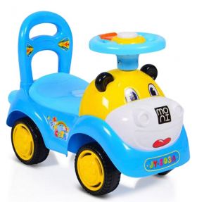 Мони - Детска кола за бутане Super Car Син