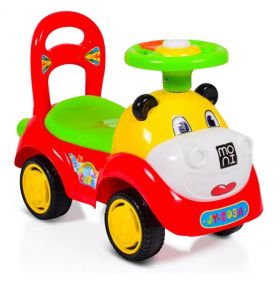 Мони - Детска кола за бутане Super Car Червен