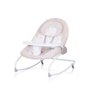 Chipolino Бебешка люлка шезлонг  2 в 1 Нукс beige