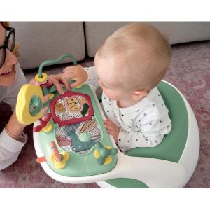 Mamas & Papas - Столче за хранене с табла с играчки Baby Snug Eucalyptus