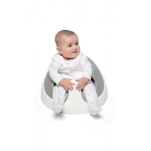 Mamas & Papas - Столче за хранене с табла с играчки Baby Snug Pebble Grey