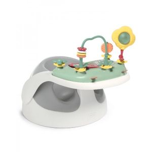 Mamas & Papas - Столче за хранене с табла с играчки Baby Snug Pebble Grey