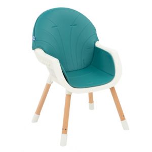 Kikka Boo Стол за хранене Nutri Wood 2в1 Petrol Green