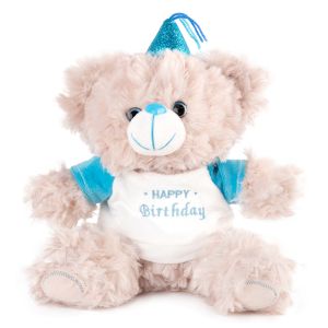 АМЕК - Мече *Happy Birthday* 23см. - бежово