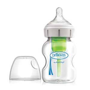 Dr.Brown's Wide-Neck Options+ 150 ml. Стъклено шише