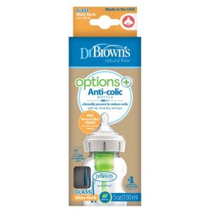 Dr.Brown's Wide-Neck Options+ 150 ml. Стъклено шише
