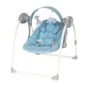 Lorelli Електрическа бебешка люлка Portofino Cameo BLUE