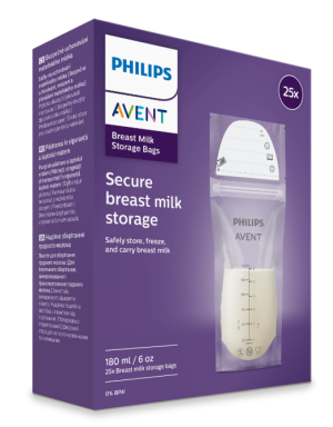 Philips Avent Стерилни торбички за съхранение на кърма - 25 броя