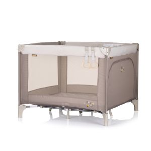 Chipolino Сгъваема кошара за игра Pop Up Мече беж