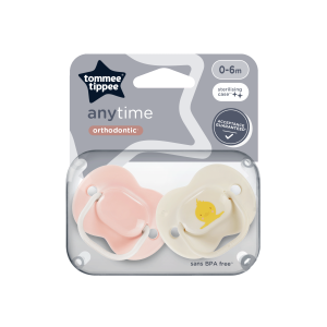 Tommee Tippee Ортодонтични залъгалки Anytime 0-6м. 2 бр.