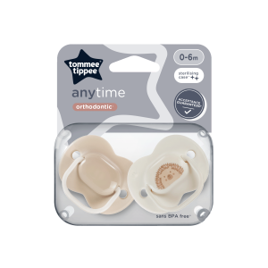 Tommee Tippee Ортодонтични залъгалки Anytime 0-6м. 2 бр.