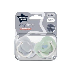 Tommee Tippee Ортодонтични залъгалки Anytime 0-6м. 2 бр.
