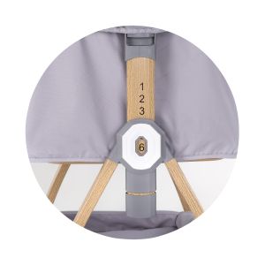 Chipolino Бебешка мини кошара Charisma сива