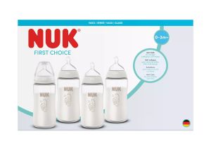 NUK First Choice Perfect Start -  сет 4 шишета стъкло