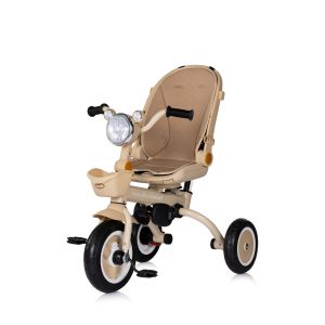Chipolino Детска сгъваема триколка Marathon Smart 360° беж