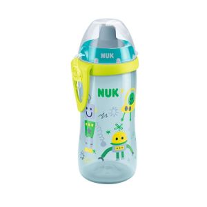 NUK Шише за вода или сок Flexi Cup 18+ със сламка