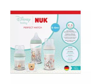 NUK Perfect Match Стартов сет шишета  Мечо Пух