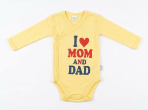 Candy baby -Боди за новородено I ❤ MOM AND DAD